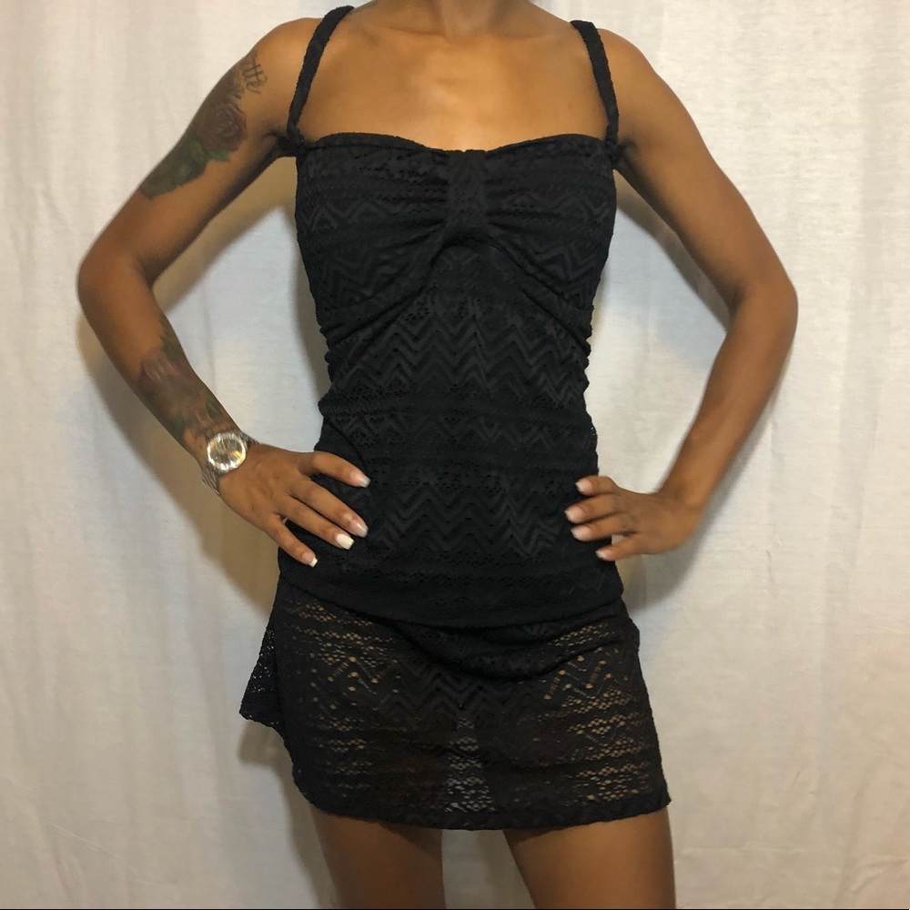 Catalina Crochet Bandini Top and Skirted Bottom
